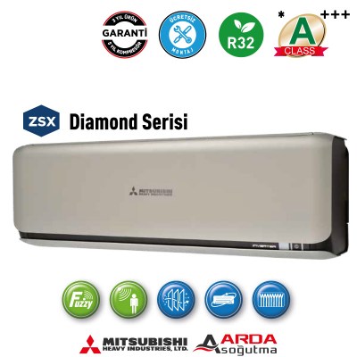 Mitsubishi SRK35ZSX-W 12000 BTU Diamond Serisi Duvar Tipi Klima
